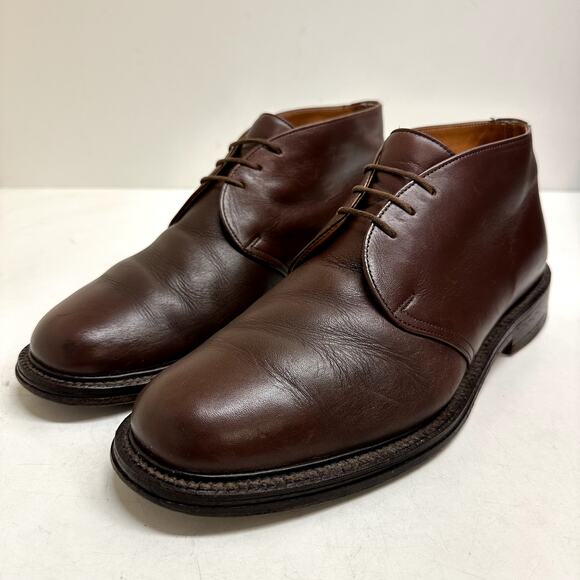 Loake Shoemakers x Cole Haan Brown Calf Chukka Boots Bench Made in England 8.5 - Picture 1 of 13